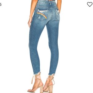 Mother HW Looker Rainbow Jeans